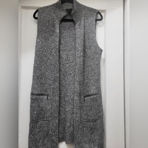 Ann Taylor Factory Gray Knit Vest